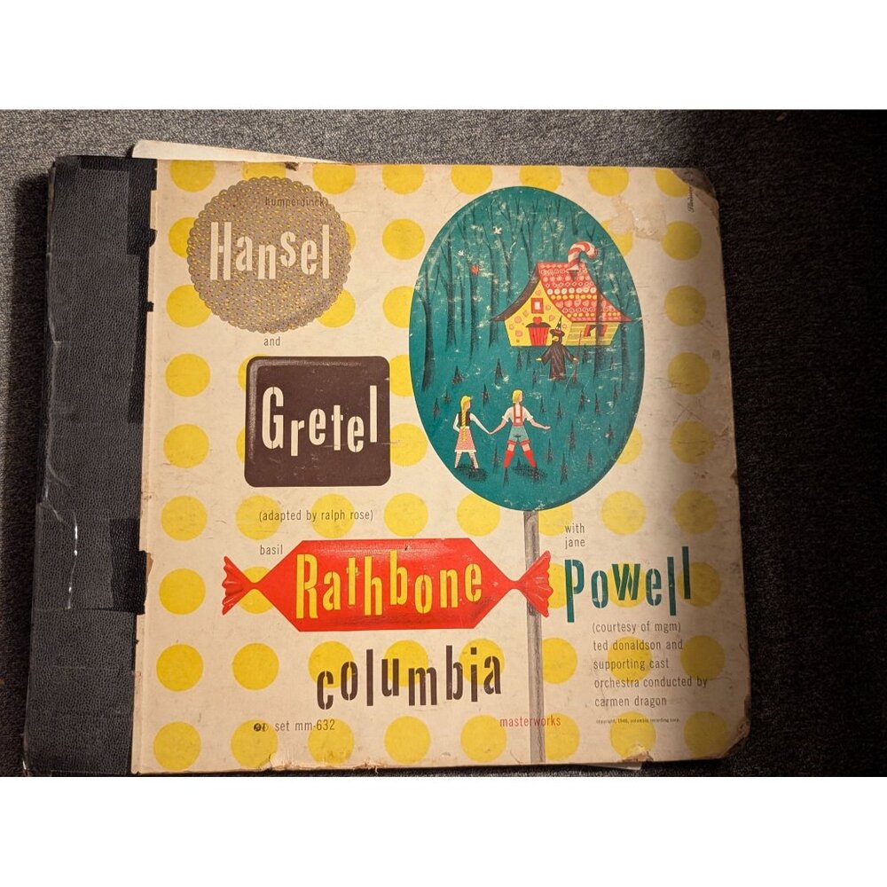 Hansel & Gretel Vinyl Record Columbia Masterworks NM 632 Featuring Basil Rathbon